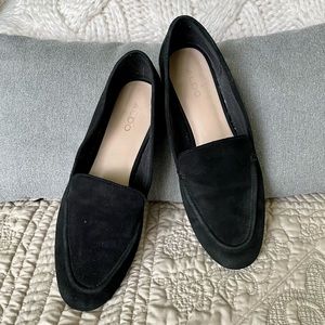 Aldo Ladies Black Suede Loafers